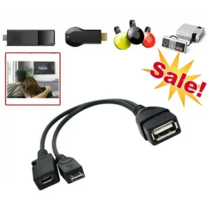 USB Port OTG Cable Adapter f Firestick 4K Stick Amazon TV USB add Keyboard lot