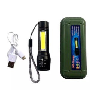 1/2 High Power Military Tactical Rechargeable LED Flashlight With Lamp and Box