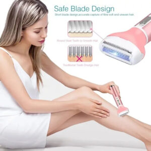 4 in 1 Women Electric Shaver Rechargeable Waterproof Razor Painless Epilator
