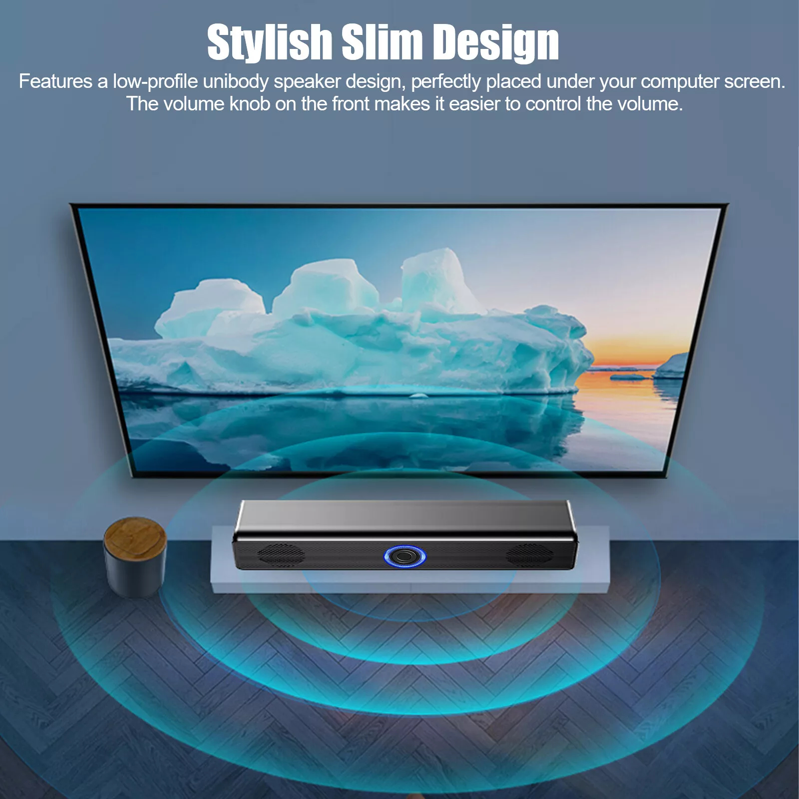 Stereo Bass Sound Computer Speakers 3.5mm USB Wired Soundbar for Desktop Laptop - Image 2