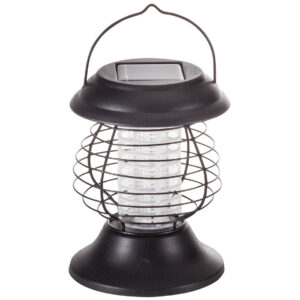 Solar Powered Outdoor Mosquito Fly Bug Insect Zapper Killer Trap UV Lamp Light
