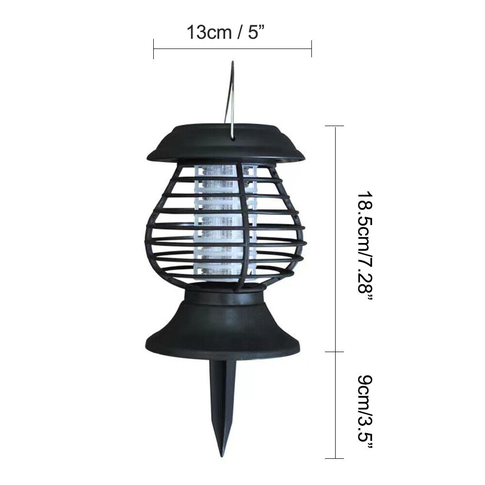 Solar Powered Outdoor Mosquito Fly Bug Insect Zapper Killer Trap UV Lamp Light - Image 5