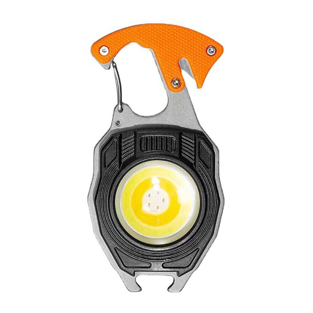 MIni COB Keychain Work Light Flashlights Bottle Opener Lighter Survival Sentry