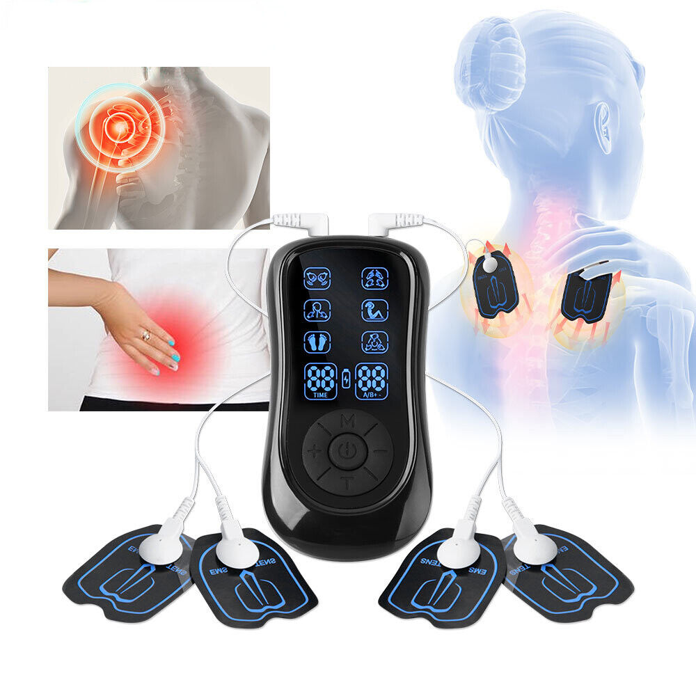 Tens Unit Rechargeable Muscle Stimulator Massager Pain Relief Dual Channel EMS - Image 4